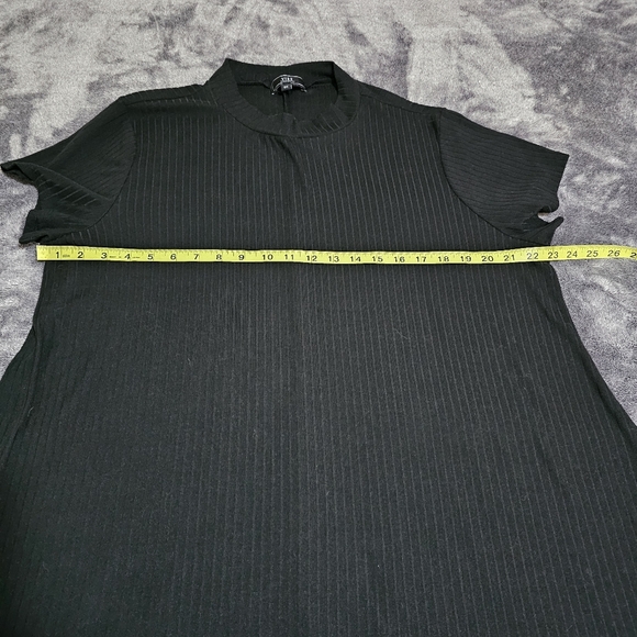 Vibe Sportswear Tshirt Dress Short Sleeve Pullon Black Above Knee Womens 2X - Picture 8 of 11